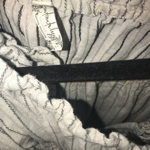 Free people striped jumpsuit